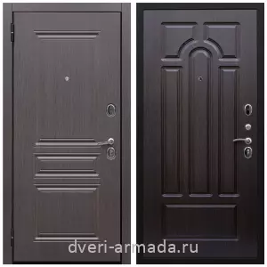 Утепленные металлические двери с отделкой МДФ, Дверь входная от производителя Армада Экстра ФЛ-243 Эковенге / ФЛ-58 Венге со вставкой