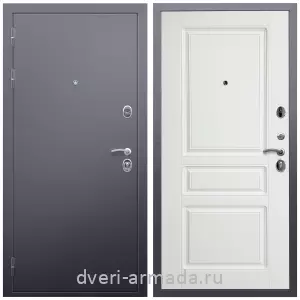 Входные двери Йошкар-Ола, Дверь входная Армада Люкс Антик серебро / МДФ 16 мм ФЛ-243 Белый матовый