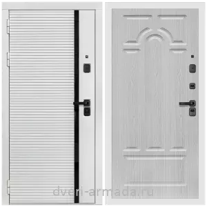 Входные двери Беленый дуб, Дверь входная Армада Каскад WHITE МДФ 10 мм / МДФ 6 мм ФЛ-58 Дуб белёный