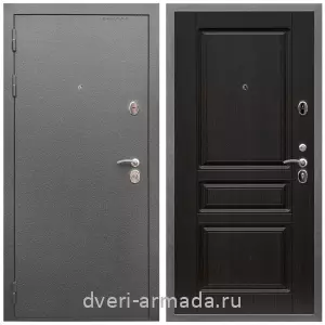 Входные двери с замками Mottura, Дверь входная Армада Оптима Антик серебро / МДФ 16 мм ФЛ-243 Венге