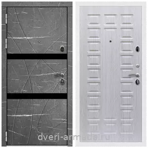 Черные входные двери, Металлическая дверь входная Армада Престиж Белая шагрень МДФ 16 мм Торос графит / МДФ 16 мм ФЛ-183 Дуб белёный