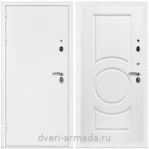 4 контура, Дверь входная Армада Оптима Белая шагрень / МДФ 16 мм МС-100 Белый матовый