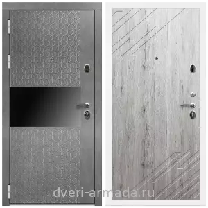 Входные двери в Подольске, Дверь входная Армада Престиж Белая шагрень МДФ 16 мм Штукатурка графит / ФЛ-143 Рустик натуральный