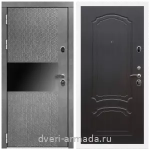 Черные входные двери, Металлическая дверь входная Армада Престиж Белая шагрень МДФ 16 мм Штукатурка графит / ФЛ-140 Венге