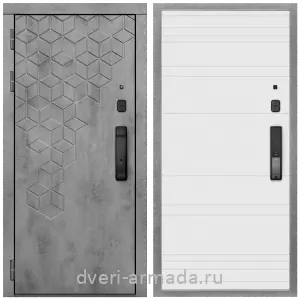 Входные двери Йошкар-Ола, Дверь входная Армада Квадро МДФ 16 мм Kaadas K9 / МДФ 16 мм ФЛ Дуб кантри белый горизонт