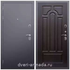 Темные входные двери, Дверь входная Армада Люкс Антик серебро / ФЛ-58 Венге