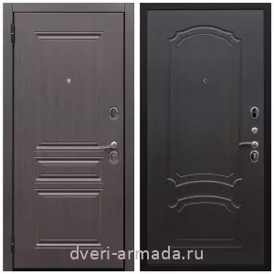 Утепленные металлические двери с отделкой МДФ, Дверь входная надежная Армада Экстра ФЛ-243 Эковенге / ФЛ-140 Венге с зеркалом