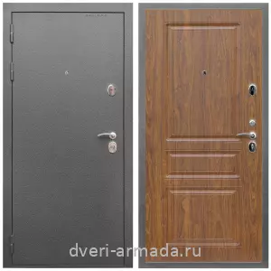 Офисные, Дверь входная Армада Оптима Антик серебро / МДФ 16 мм ФЛ-243 Морёная береза
