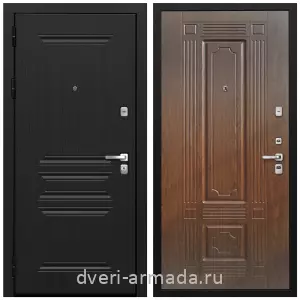 Входные двери черная шагрень, Дверь входная Армада Экстра МДФ 10 мм ФЛ-243 Черная шагрень / МДФ 16 мм ФЛ-2 Мореная береза