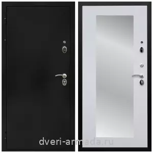 Белые двери с зеркалом, Дверь входная Армада Престиж Черная шагрень / МДФ 16 мм ФЛЗ-пастораль, Белый матовый