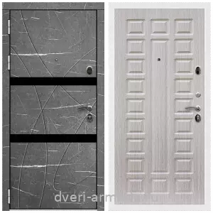 Черные входные двери, Металлическая дверь входная Армада Престиж Белая шагрень МДФ 16 мм Торос графит / МДФ 16 мм -183 Сандал белый