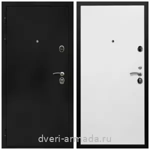 Входные двери черная шагрень, Дверь входная Армада Престиж Черная шагрень / Гладкая белый матовый