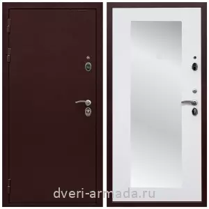 Белые двери с зеркалом, Дверь входная Армада Престиж Антик медь / МДФ 16 мм ФЛЗ пастораль Белый матовый