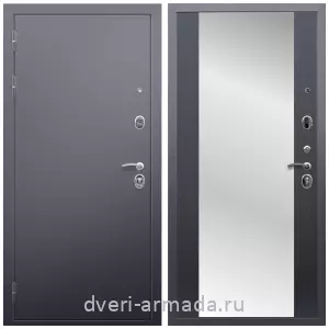 Входные двери с зеркалом и теплоизоляцией, Дверь входная утепленная Армада Люкс Антик серебро / СБ-16 Венге в квартиру