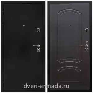 Черные входные двери, Металлическая дверь входная Армада Престиж Черная шагрень / ФЛ-140 Венге