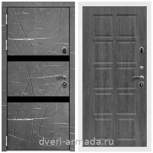 Черные входные двери, Металлическая дверь входная Армада Престиж Белая шагрень МДФ 16 мм Торос графит / МДФ 10 мм ФЛ-38 Дуб Филадельфия графит