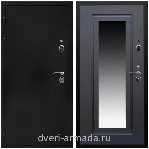 Входные двери с зеркалом и теплоизоляцией, Дверь входная Армада Престиж Черная шагрень / МДФ 16 мм ФЛЗ-120 Венге