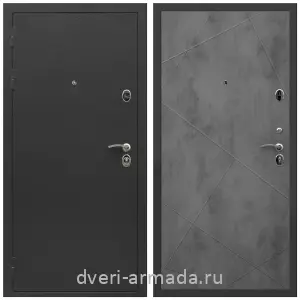 Темные входные двери, Дверь входная Армада Престиж Черный крокодил / МДФ 10 мм ФЛ-291 Бетон темный