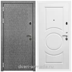 Входные двери Троя, Дверь входная Армада Престиж Белая шагрень МДФ 16 мм Штукатурка графит ФЛС - 502 / МС-100 Белый матовый