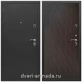 Дверь входная Армада Престиж Черный шелк / ФЛ-86 Венге структурный