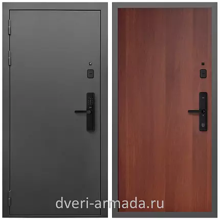 Умная входная смарт-дверь Армада Гарант Kaadas S500 / МДФ 6 мм ПЭ Итальянский орех