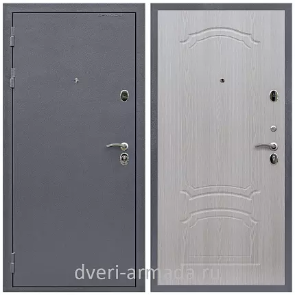 Дверь входная Армада Престиж Strong антик серебро / МДФ 6 мм ФЛ-140 Дуб белёный