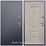 Входные двери 960х2050, Дверь входная Армада Люкс Антик серебро / ФЛ-2 Дуб белёный от производителя в коттедж с теплоизоляцией
