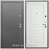 Дверь входная Армада Оптима Антик серебро / ФЛ-243 Белый матовый