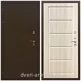 Дверь входная в деревянный дом Армада Термо Молоток коричневый/ ФЛ-39 Венге светлый недорогая с терморазрывом