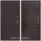 Дверь входная Армада Комфорт Антик медь / ФЛ-57 Дуб шоколад