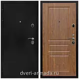 Дверь входная Армада Престиж Черная шагрень / ФЛ-243 Морёная береза