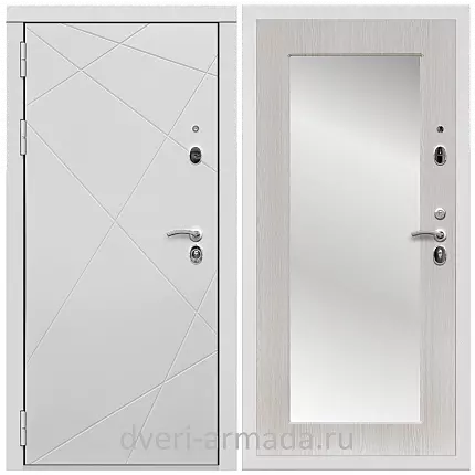 Дверь входная Армада Тесла МДФ 16 мм / МДФ 16 мм ФЛЗ-Пастораль, Дуб белёный