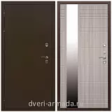 Дверь входная уличная в дом Армада Термо Молоток коричневый/ ФЛЗ-Сити Сандал белый