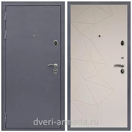 Дверь входная Армада Престиж Strong антик серебро / МДФ 16 мм ФЛ-139 Какао нубук софт