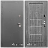 Дверь входная Армада Оптима Антик серебро / ФЛ-39 Дуб Филадельфия графит