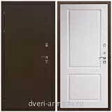 Дверь входная уличная в дом Армада Термо Молоток коричневый/ ФЛ-117 Белый матовый