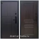Дверь входная Армада Бастион МДФ 16 мм Kaadas S500 / МДФ 6 мм ФЛ-243 Эковенге