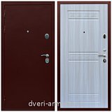 Современные входные двери, Дверь входная железная на дачу Армада Люкс Антик медь / ФЛ-242 Сандал белый парадная