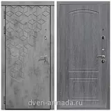 Дверь входная Армада Квадро Бетон тёмный / ФЛ-138 Дуб Филадельфия графит