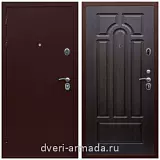 Входные двери Антик медь, Дверь входная Армада Люкс Антик медь / ФЛ-58 Венге