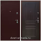 Входные двери с тремя петлями, Дверь входная Армада Люкс Антик медь / ФЛ-243 Эковенге наружная с утеплением в частный дом