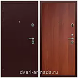 Входные двери с двумя петлями, Дверь входная металлическая Армада Люкс Антик медь / ПЭ Итальянский орех