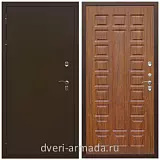 Дверь входная теплая уличная для загородного дома Армада Термо Молоток коричневый/ ФЛ-183 Мореная береза
