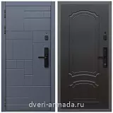 Умная входная смарт-дверь Армада Аккорд МДФ 10 мм Kaadas S500 / ФЛ-140 Венге