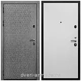 Дверь входная Армада Престиж Черная шагрень Штукатурка графит ФЛС - 502 / Гладкая белый матовый