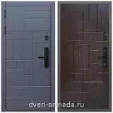 Умная входная смарт-дверь Армада Аккорд Kaadas S500 / ФЛ-57 Дуб шоколад