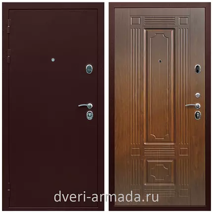 Дверь входная Армада Люкс Антик медь / ФЛ-2 Мореная береза