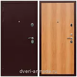 Входные двери с двумя петлями, Дверь входная Армада Люкс Антик медь / ПЭ Миланский орех