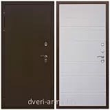 Дверь входная уличная в дом Армада Термо Молоток коричневый/ ФЛ Дуб кантри белый горизонт