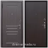 Входные двери с двумя петлями, Дверь входная Армада Экстра МДФ ФЛ-243 Эковенге  / ПЭ Венге с повышенной шумоизоляцией